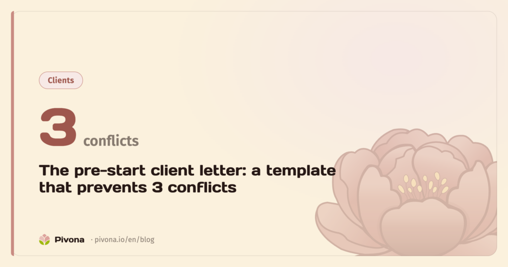 The Pre-Start Client Letter: A Template That Prevents 3 Conflicts